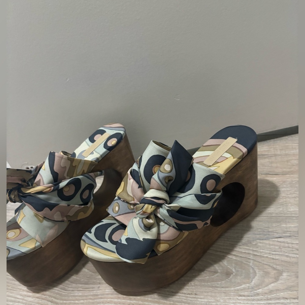 Cult Gaia Anna Platform Wedge Sandals